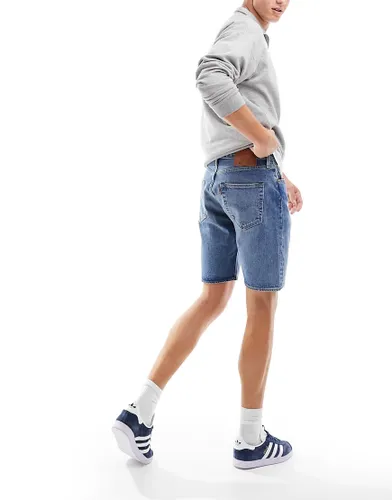 Levi's 501 original denim shorts in light blue