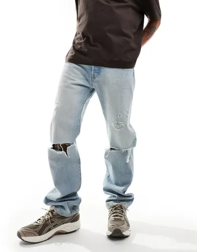 Levi's 501 original straight fit jeans in light blue