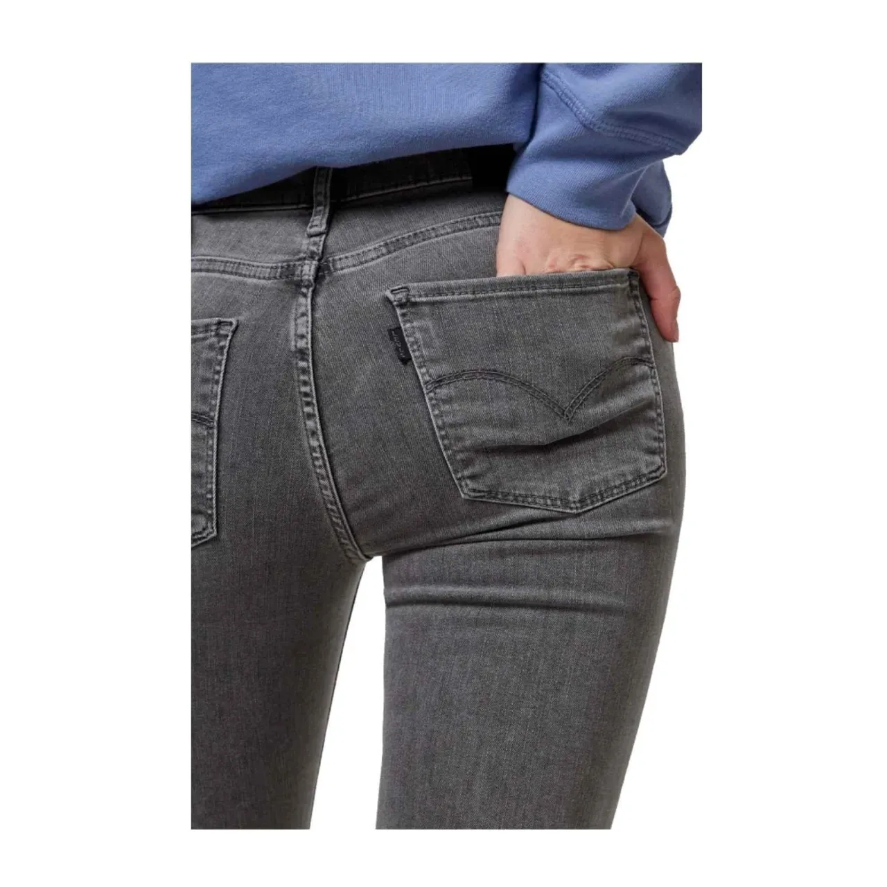 Levi's , 720 High-Rise Super Skinny pants ,Gray female, Sizes: