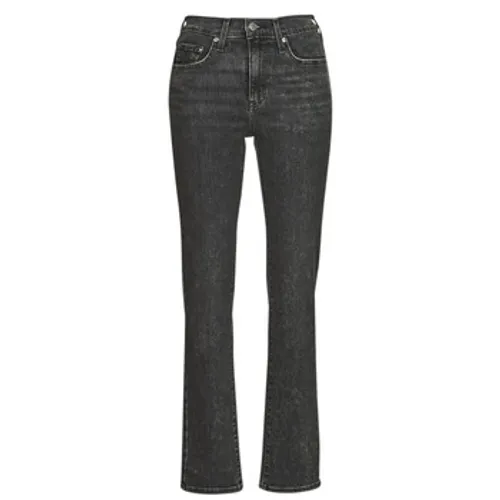 Levis  724 HIGH RISE STRAIGHT  women's Jeans in Black