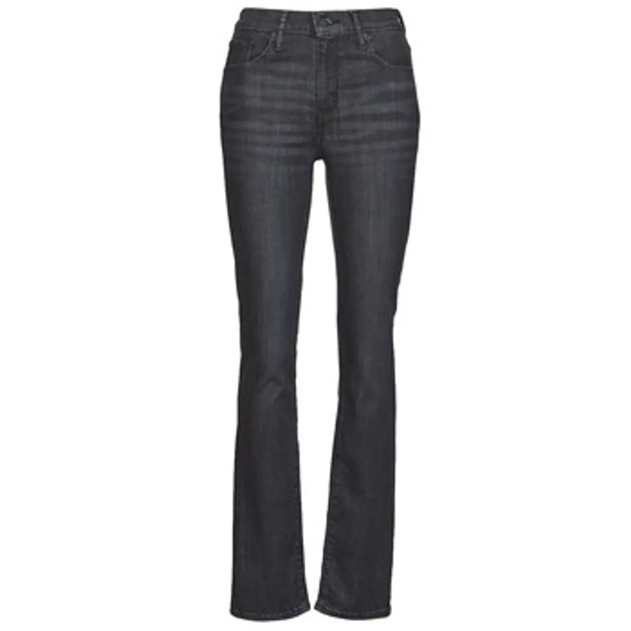 Levis  725 HIGH RISE STRAIGHT  women's Jeans in Black