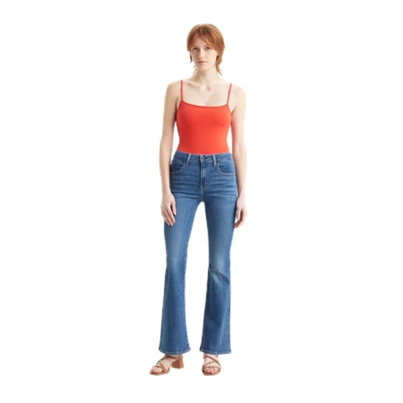 Levi's® 726™ High Rise Flare Jeans - Medium Indigo Worn In
