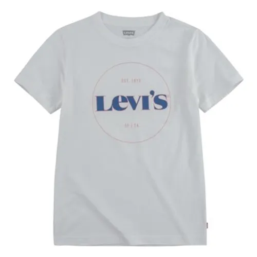Levis  9ED415-001  boys's Children's T shirt in White