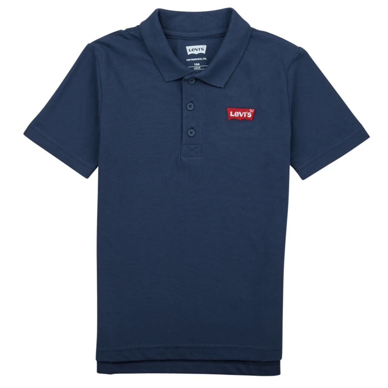 Levis  BACK NECK TAPE POLO  boys's Children's polo shirt in Marine