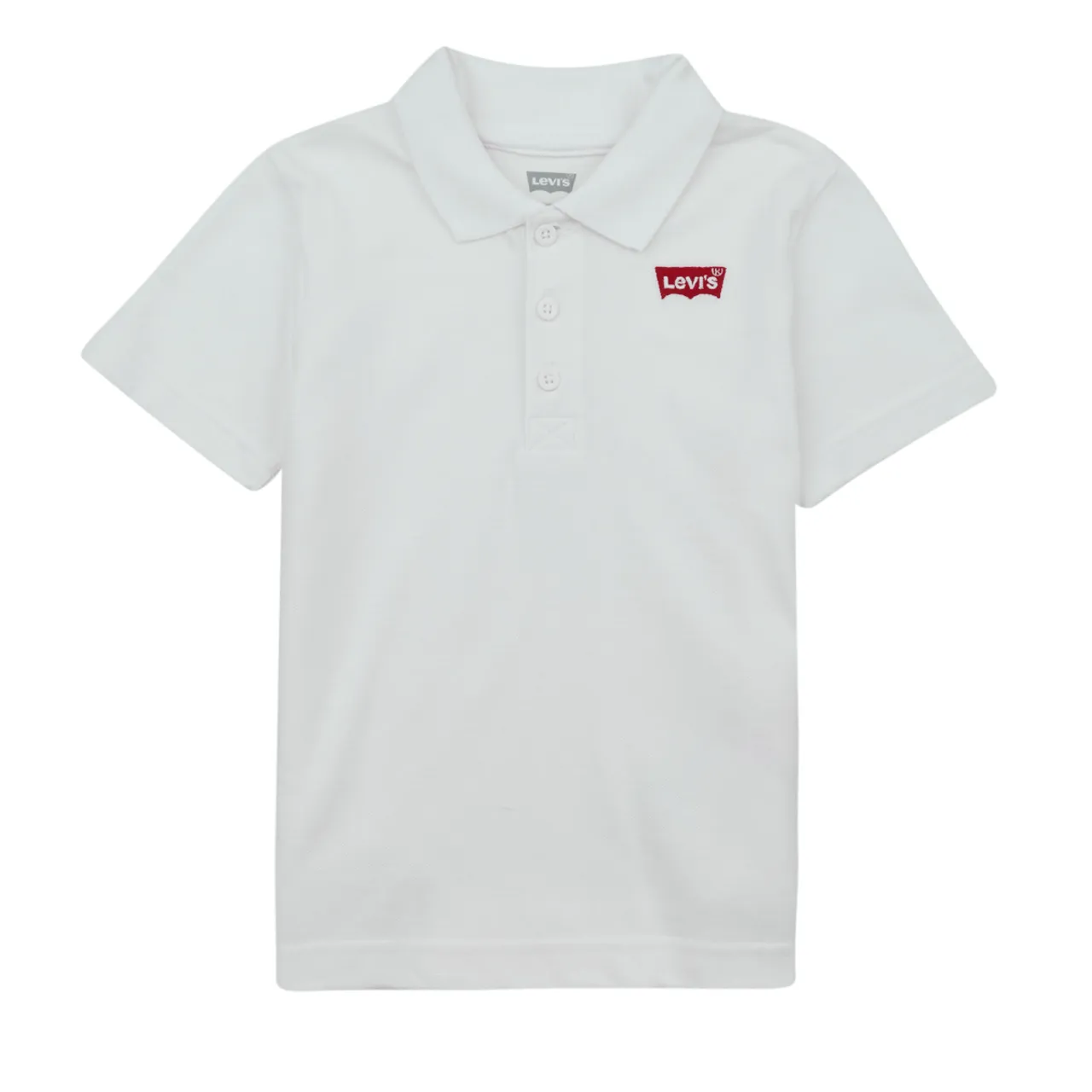 Levis  BACK NECK TAPE POLO  boys's Children's polo shirt in White