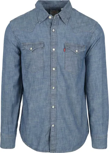 Levi's Barstow Western Shirt Mid  Blue