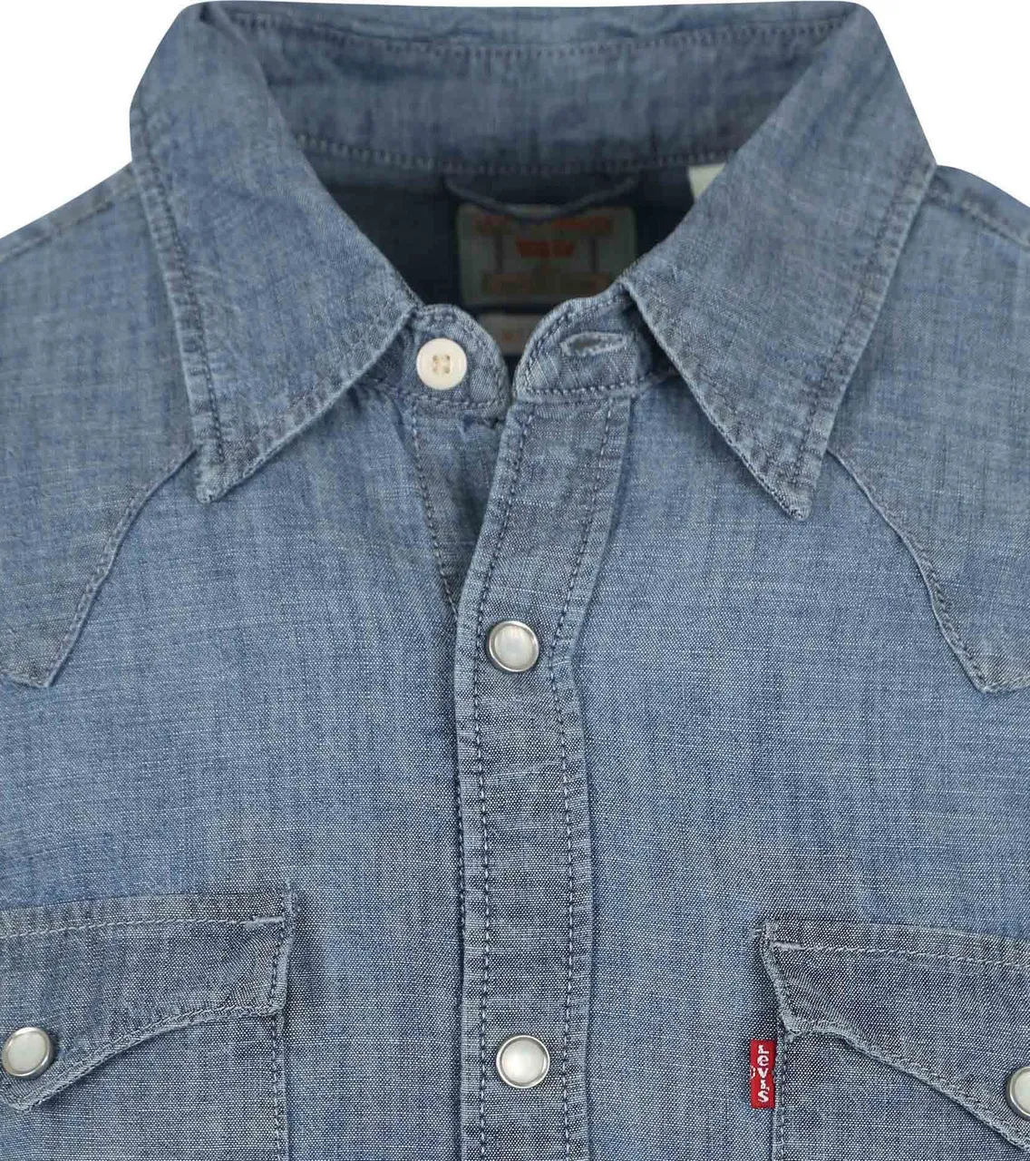 Levi's Barstow Western Shirt Mid  Blue