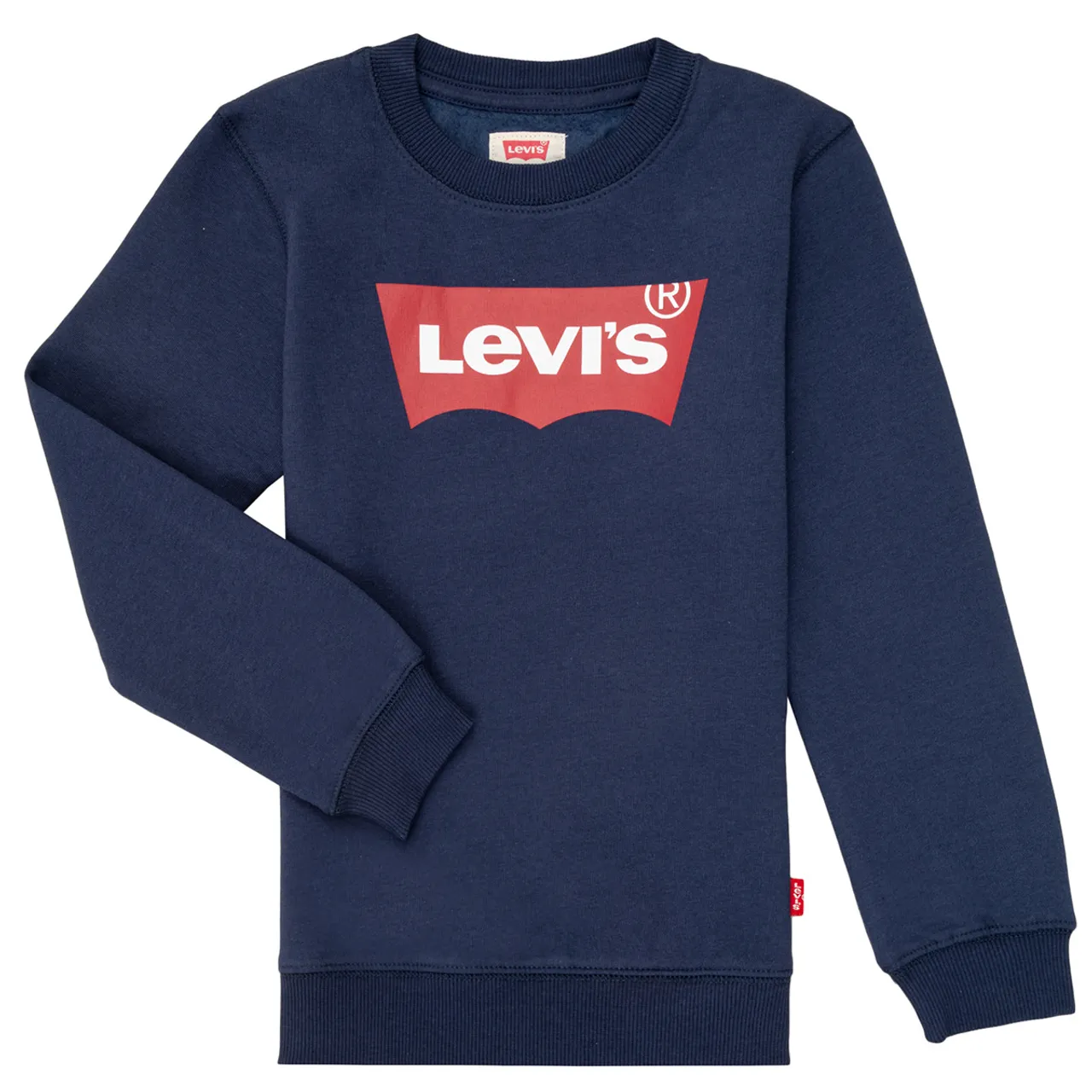 Levis  BATWING CREWNECK  boys's Children's sweatshirt in Blue