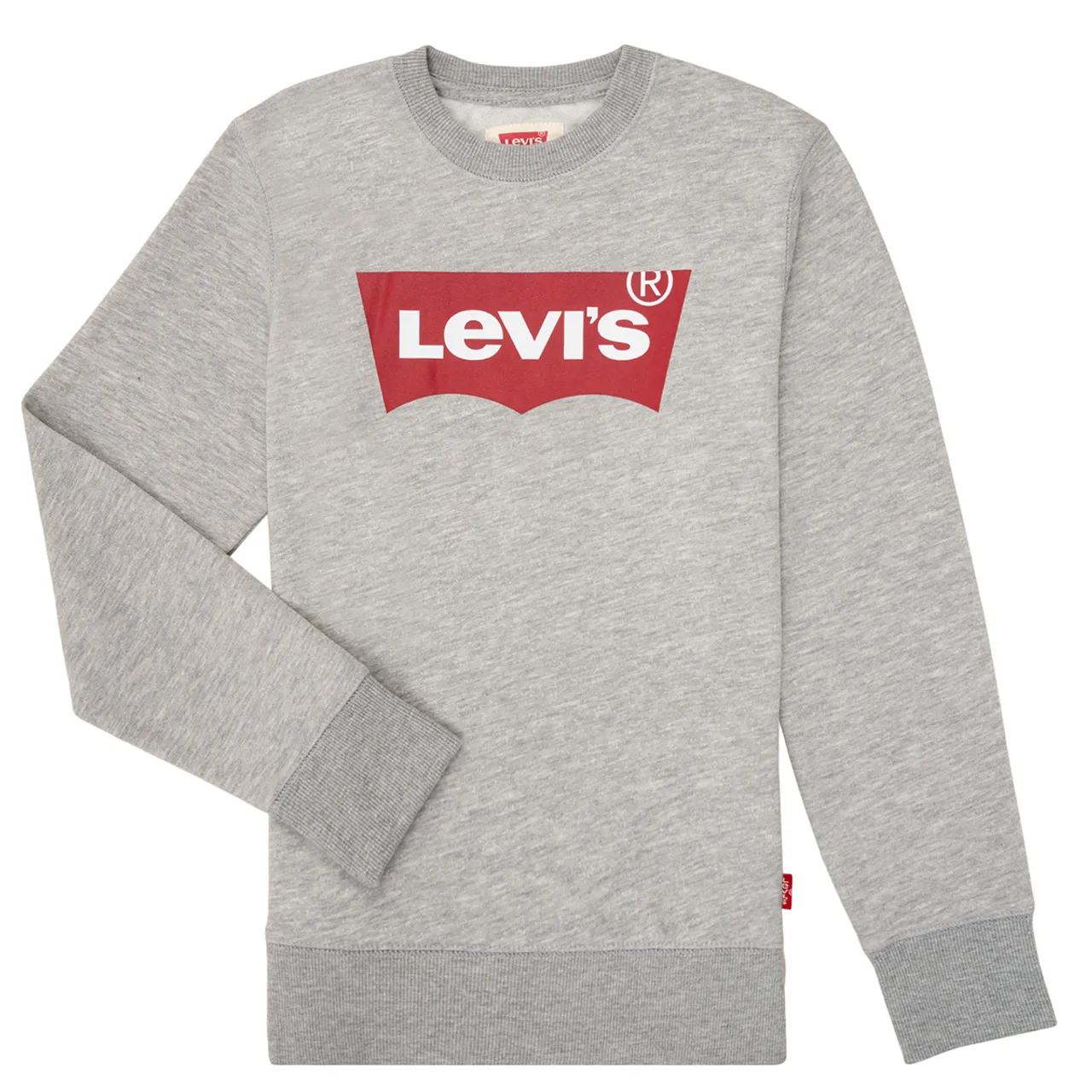 Levis  BATWING CREWNECK  boys's Children's sweatshirt in Grey
