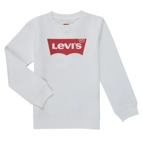 Levis  BATWING CREWNECK  boys's Children's sweatshirt in White