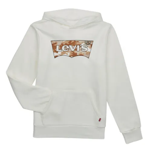 Levis  BATWING PRINT HOODIE  boys's Children's sweatshirt in White