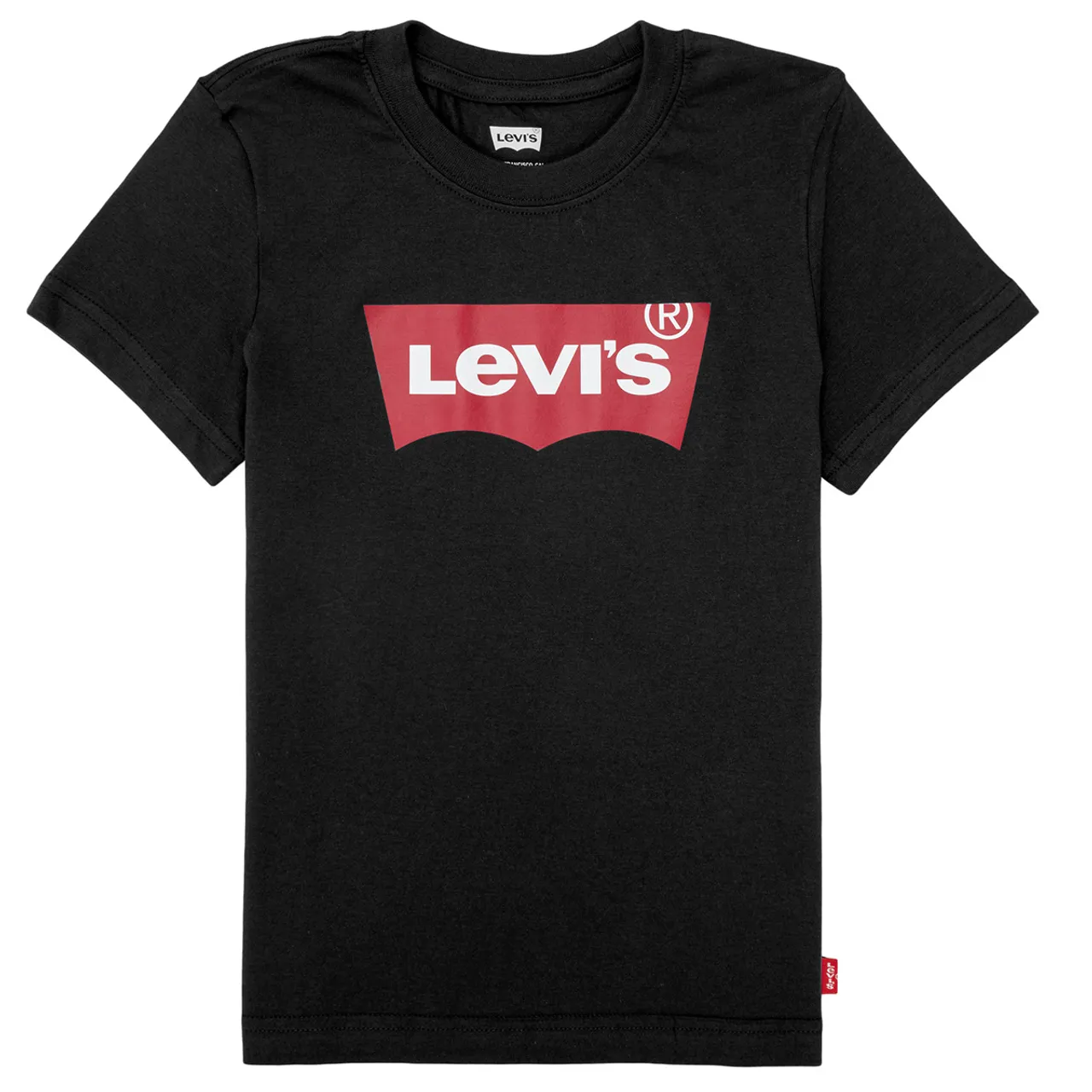 Levis  BATWING TEE  boys's Children's T shirt in Black
