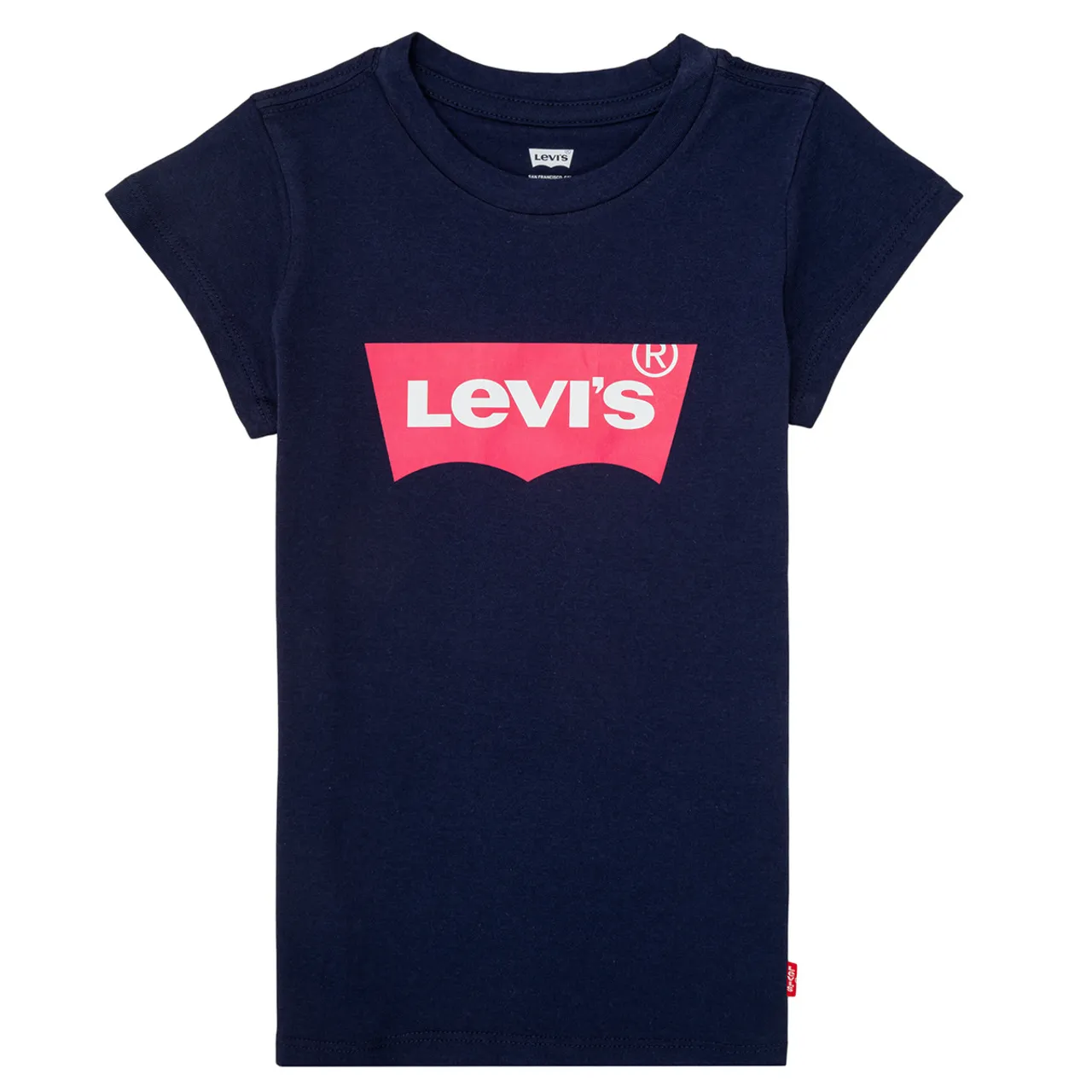 Levis  BATWING TEE  girls's Children's T shirt in Blue