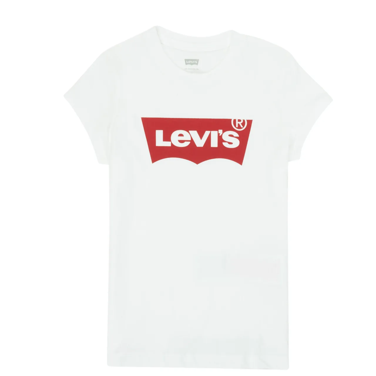 Levis  BATWING TEE  girls's Children's T shirt in White