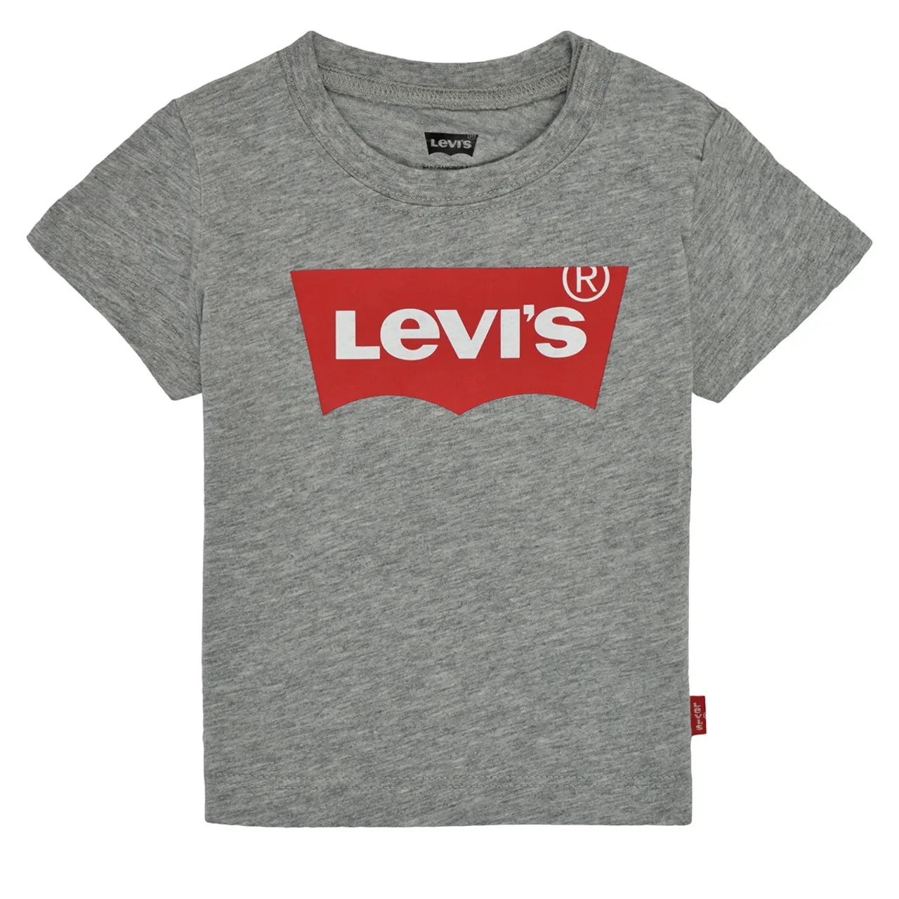 Levis  BATWING TEE SS  boys's Children's T shirt in Grey