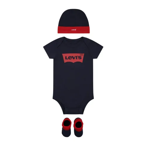Levi's , Blue and Red Cotton Bodysuit Set ,Blue unisex, Sizes: