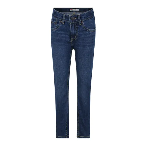 Levi's , Blue Denim Jeans with Logo Patch ,Blue unisex, Sizes: