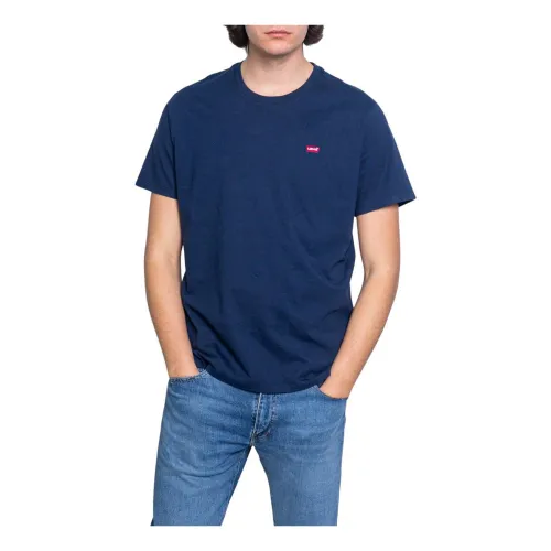 Levi's , Blue Mens T-shirt ,Blue male, Sizes: