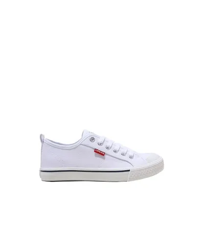 Levi's Boys Boy's Levis Juniors Maui Canvas Low Trainers in White Canvas (archived)