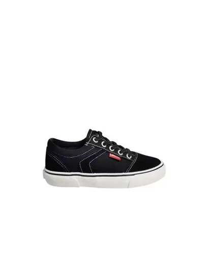 Levi's Boys Boy's Levis Juniors Philly Canvas Low Trainers in Black - Black/White