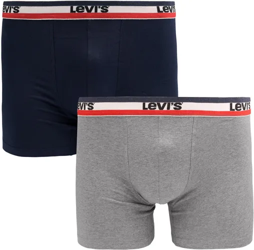 Levi's Brief Boxer Shorts 2-Pack Navy Grey Blue Dark Blue