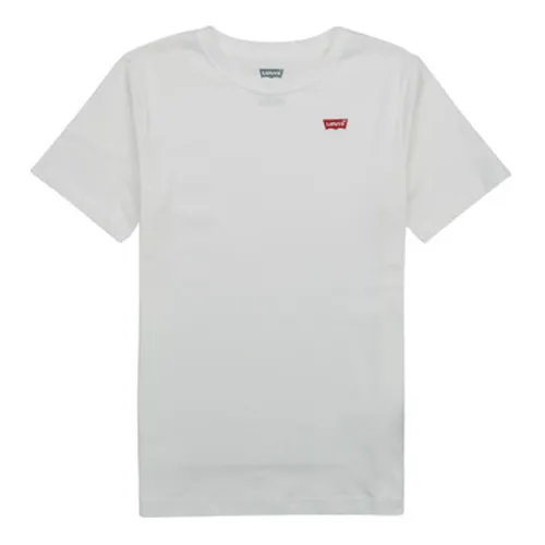 Levis  CHEST HIT MC  boys's Children's T shirt in White