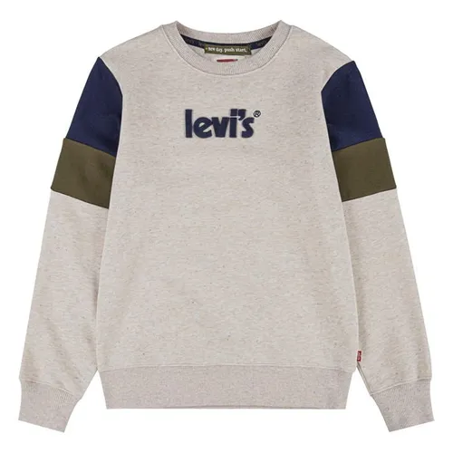 Levis Colourblock Crew Sweater Juniors - Cream