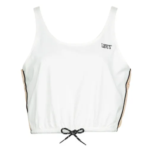 Levis  GINGER NYLON PIECED TANK TOFU, TOASTED ALMOND   CAVIAR  women's Vest top in White