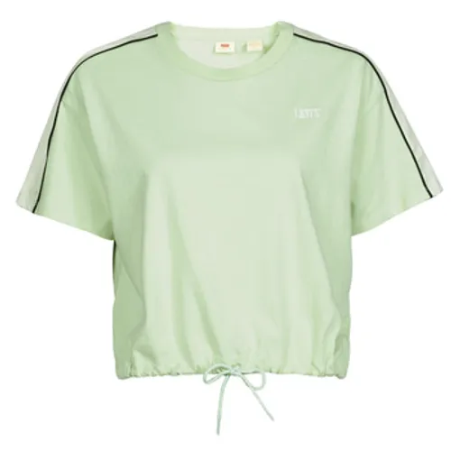 Levis  "GINGER NYLON PIECED TEE BOK CHOY, TOFU   CAVIAR"  women's T shirt in Green