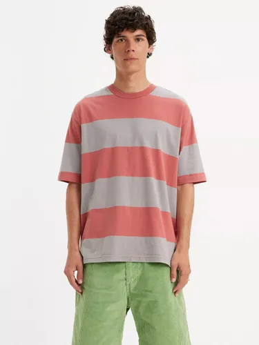 Levi's Graph Big Stripe T-Shirt, Orange/Grey - Orange/Grey - Male