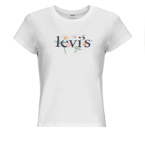 Levis  GRAPHIC AUTHENTIC TSHIRT  women's T shirt in White