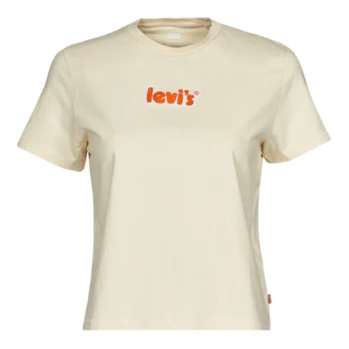 Levis  GRAPHIC CLASSIC TEE  women's T shirt in Beige