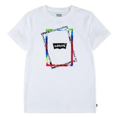 Levis Graphic Short Sleeve T Shirt Juniors - White