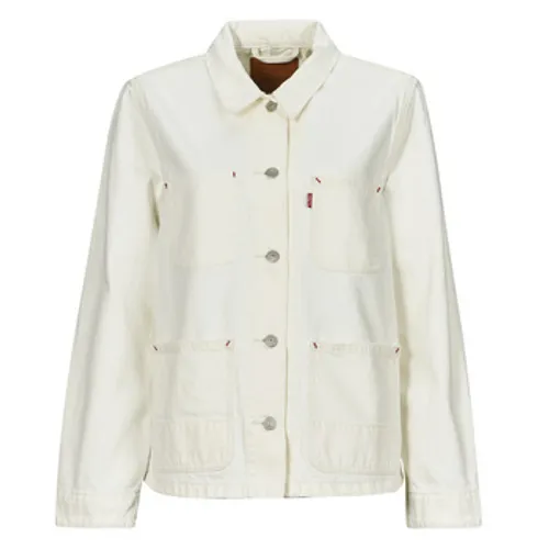 Levis  ICONIC CHORE COAT  women's Denim jacket in White