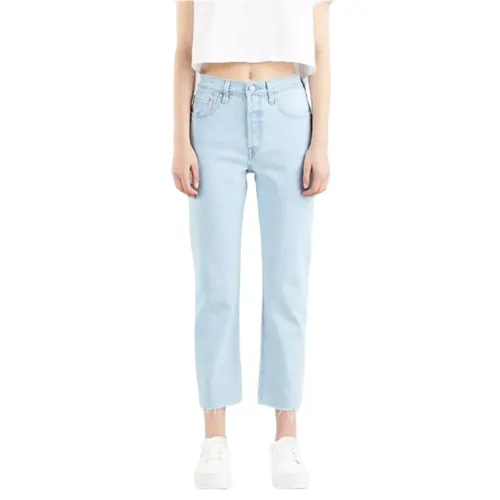 Levi's , Jeans 501® Original FIT Cropped Womens Jeans ,Blue female, Sizes: