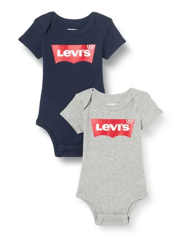 Levi's Kids Batwing 2 Piece Bodysuit Unisex Baby Grey