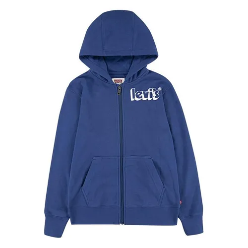 Levis Logo Full Zip Hoodie Juniors - Blue
