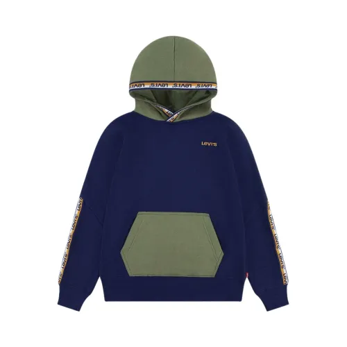 Levi's , Logo Hooded Sweatshirt ,Green male, Sizes: