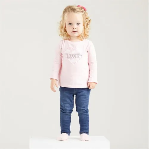 Levis Logo Skinny Jeans Infants - Pink