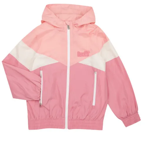 Levis  LVG COLOR BLOCKED WINDBREAKER  girls's Children's jacket in Pink