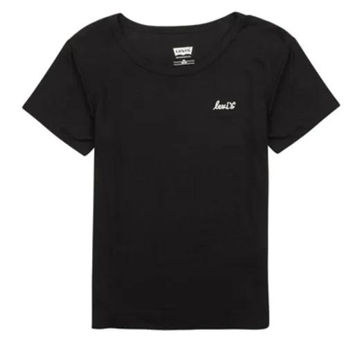 Levis  LVG HER FAVORITE TEE  girls's Children's T shirt in Black