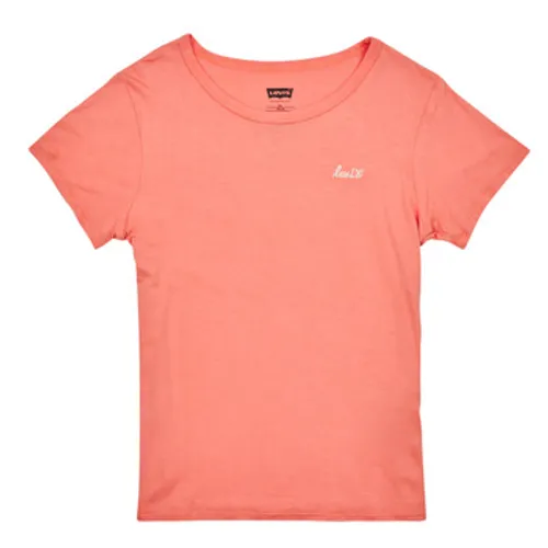 Levis  LVG HER FAVORITE TEE  girls's Children's T shirt in Pink