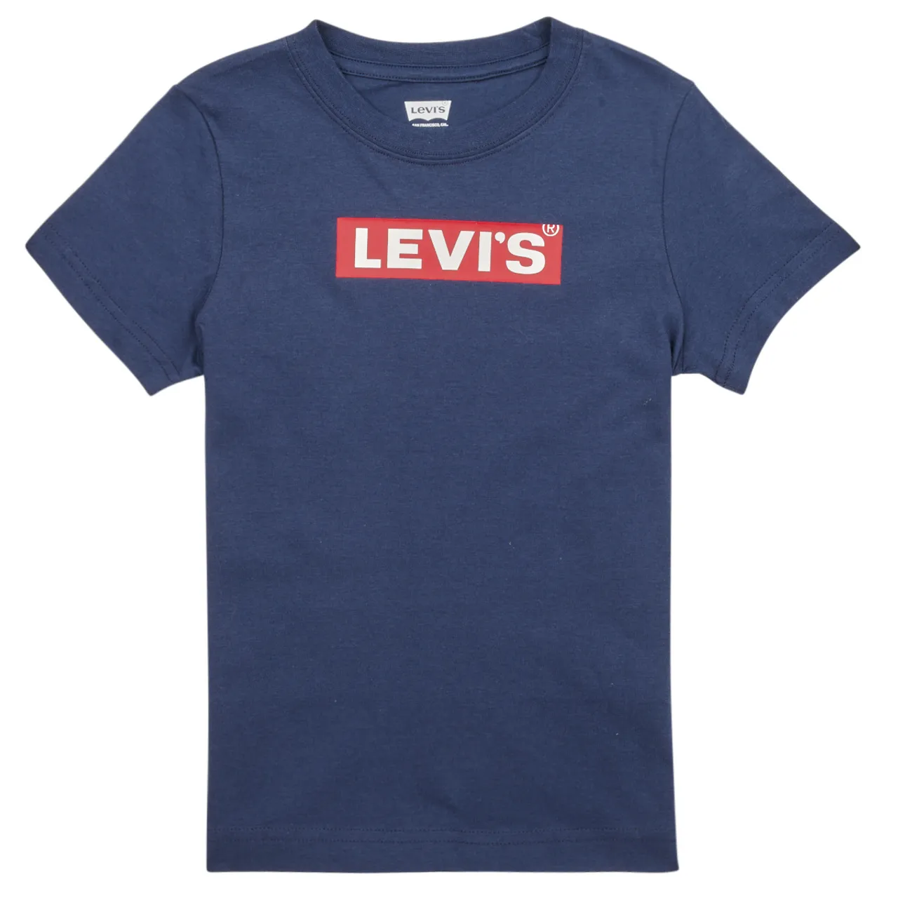 Levis  LVN BOXTAB TEE  boys's Children's T shirt in Marine