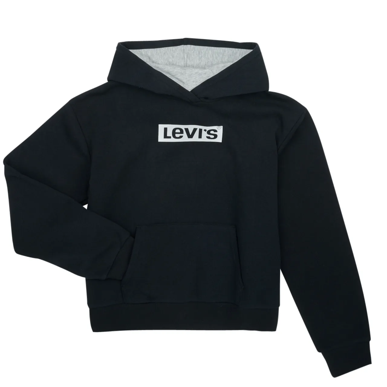 Levis  MEET   GREET HOODIE  girls's Children's Sweatshirt in Black
