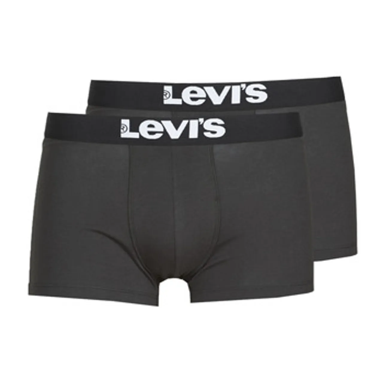 Levis  MEN SOLID TRUNK PACK X2  men's Boxer shorts in Black