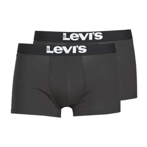 Levis  MEN SOLID TRUNK PACK X2  men's Boxer shorts in Black
