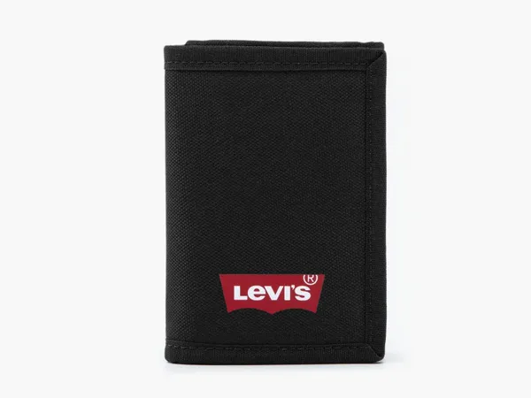 Levi's Men's Batwing Polyester Trifold Wallet Tri-Fold