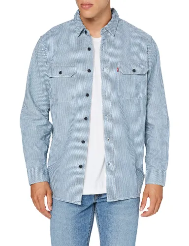 Levi's Men's Classic Worker Standard Shirt Hickory Stripe