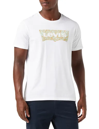 Levi's Men's Graphic Crewneck Tee T-Shirt White (White)