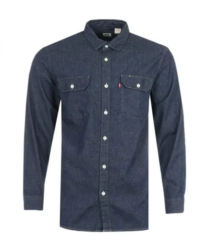 Levi's Mens Jackson Sustainable Worker Shirt - Dark Indigo - Blue Cotton